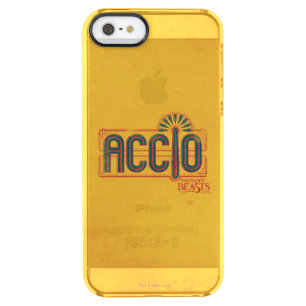 Red Art Deco ACCIO™ Spell Graphic Clear iPhone SE/5/5s Case