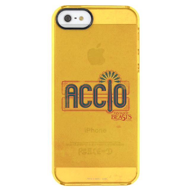 Red Art Deco ACCIO™ Spell Graphic Uncommon iPhone Case (Back)