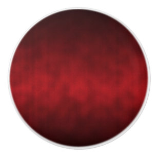 Red Artsy Gothic Ombre Ceramic Knob