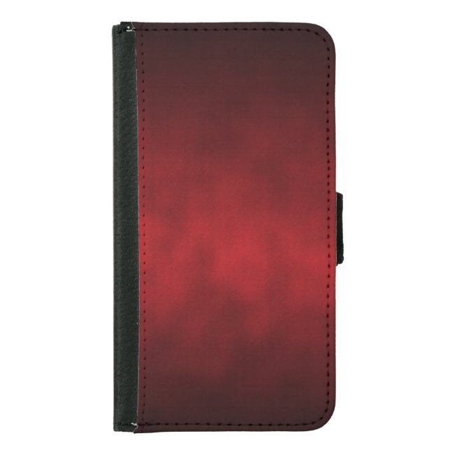 Red Artsy Gothic Ombre Samsung Galaxy Wallet Case (Front)