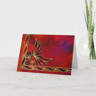Red As the Flame Christmas Card