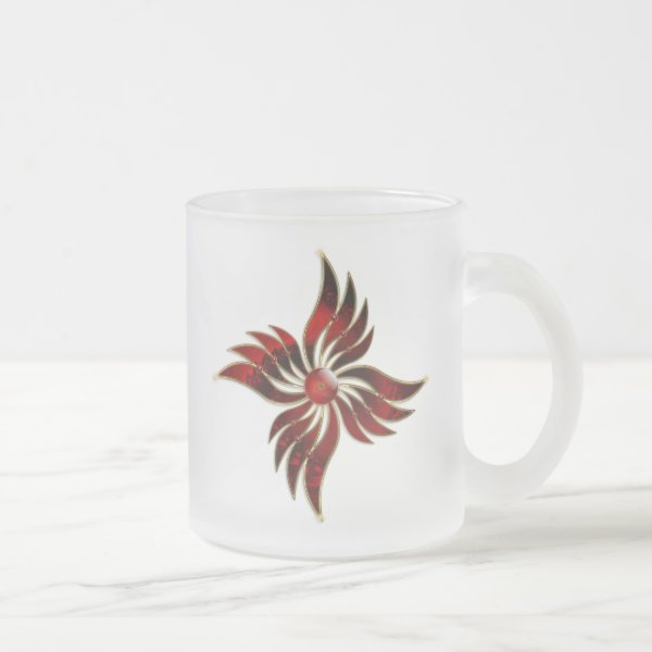 Red As the Flame Frosted Mug