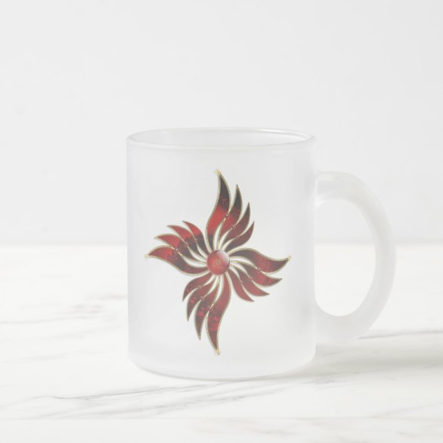 Red As the Flame Frosted Mug (Right)