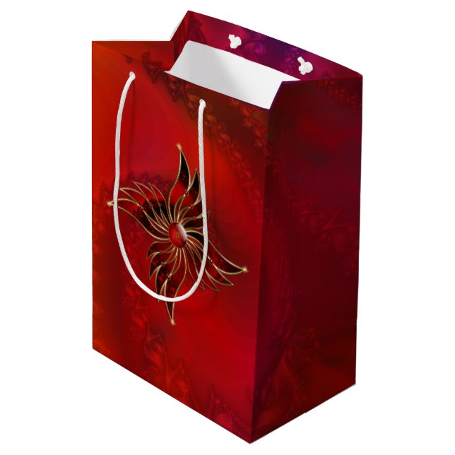 Red As the Flame Gift Bag (Back Angled)