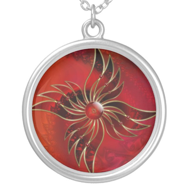 Red As the Flame Necklace (Front)