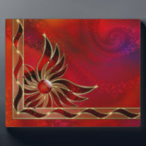 Red As the Flame Photo Plaque
