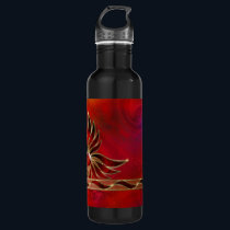 Red As the Flame Stainless Steel Water Bottle