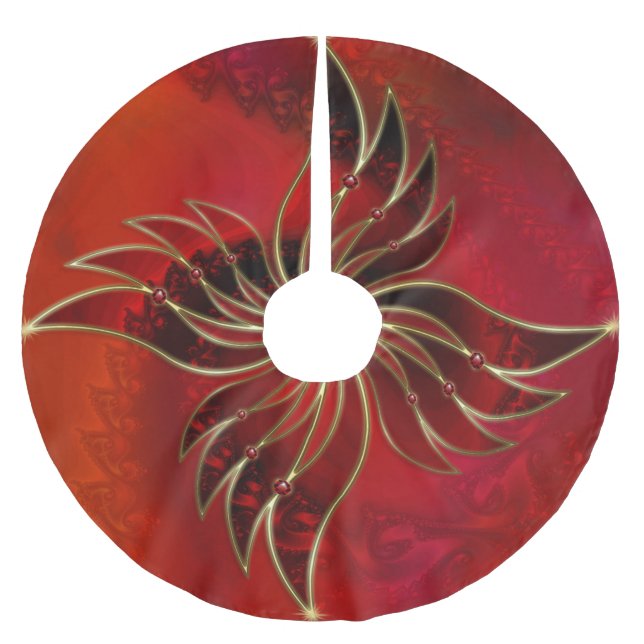 Red As the Flame Tree Skirt (Front)