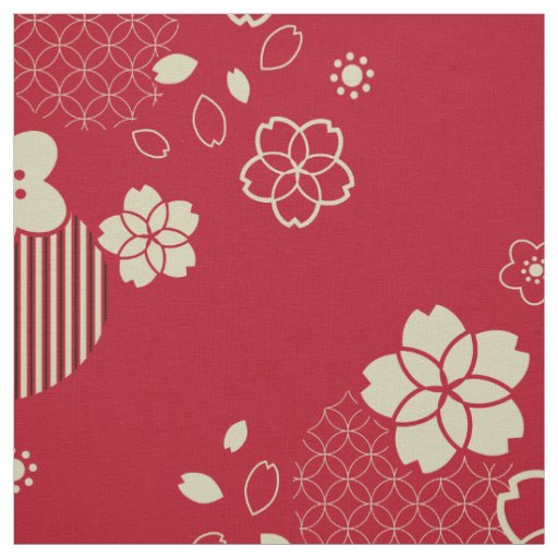 Dark Red Japanese Floral Wrapping Paper, Zazzle in 2023