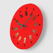 Red ASL Clock | Zazzle