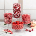 Red Assorted Candy Mini-Buffet Assorted Candy Favors<br><div class="desc">Throw a spectacular party but don't forget to decorate with a fabulous Mini-Candy Buffet to match your theme! These Mini-Candy Buffets are perfect for wedding receptions, wedding showers, bachelor parties, bachelorette parties and all kinds of wedding related events. They feature Sugar Sanded Gummy Bears, Dum Dums, Gumballs, and Frooties, in...</div>