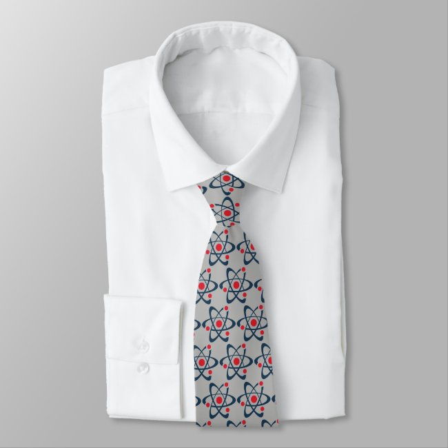 Red Atoms Design Necktie