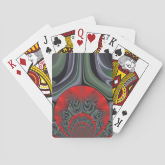Red Aurora Art Print Customize Product Poker Cards