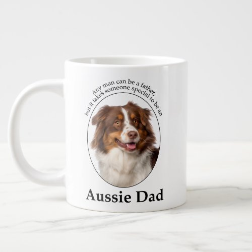 Red Australian Shepherd Dad Giant Coffee Mug