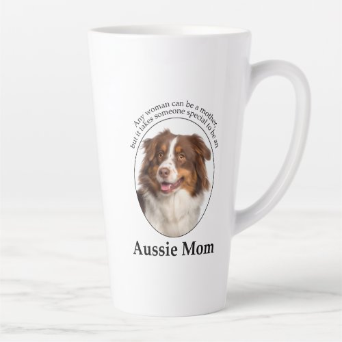 Red Australian Shepherd Mom Latte Mug