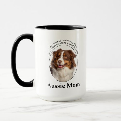 Red Australian Shepherd Mom Mug