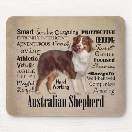 Red Australian Shepherd Traits Mouse Pad