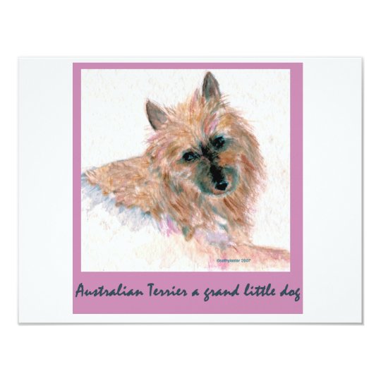 Red Australian Terrier FACE Card
