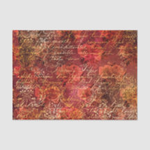Red Autumn Ephemera Pattern