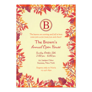 Fall Open House Invitations 4