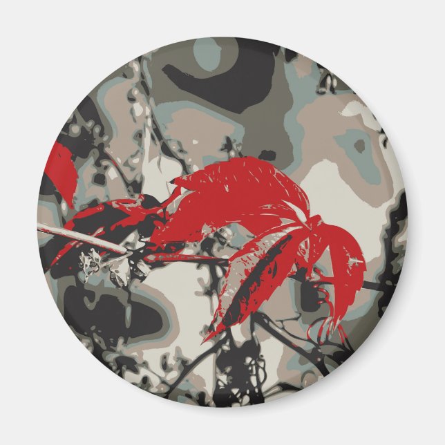 Red Autumn Magnet (Front)