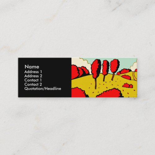 Red Autumn Business Cards