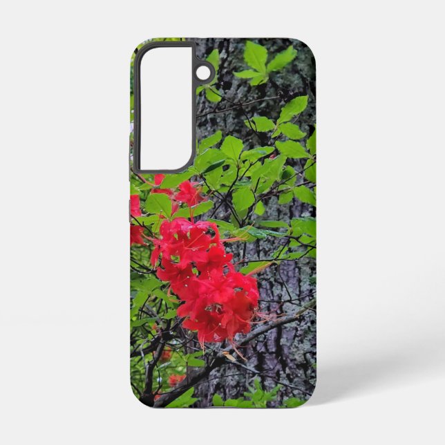 Red Azalea Flowers Samsung Galaxy Case (Back)