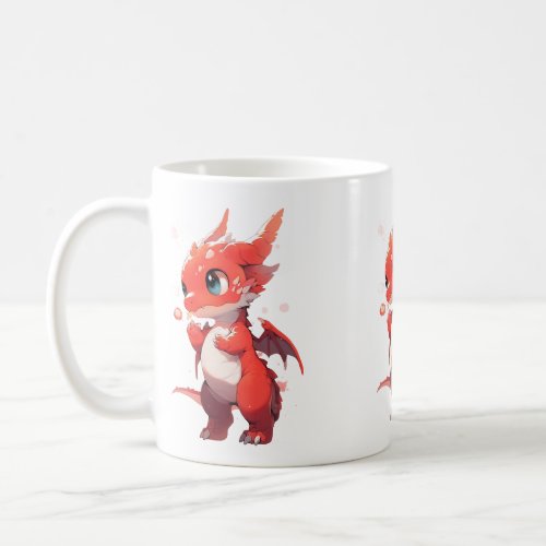 Red Baby Dragon Coffee Mug