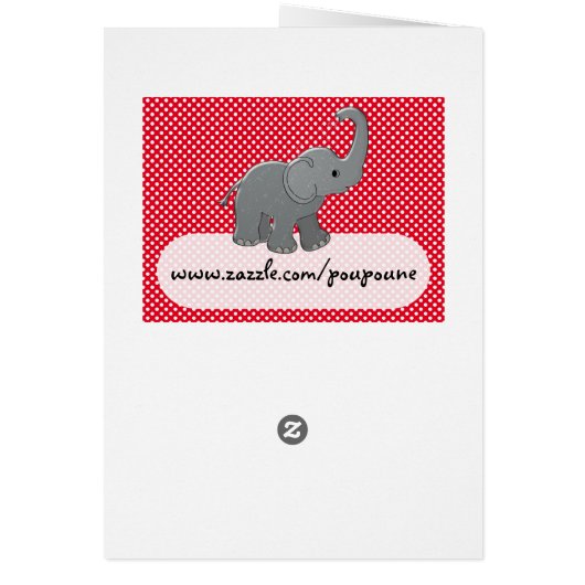 red baby elephant (Back)