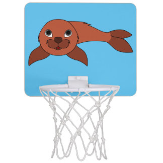 Red Baby Seal Mini Basketball Hoop