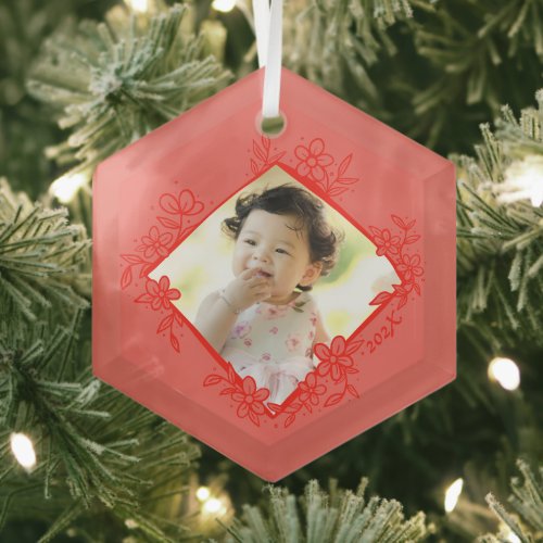 Red Babys First Christmas Ornaments