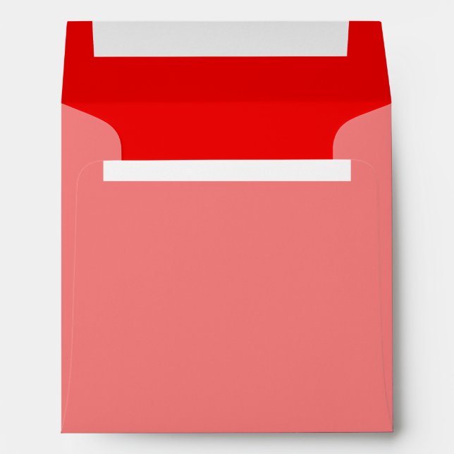 Red Background Color Customize This! Envelope (Back (Bottom))