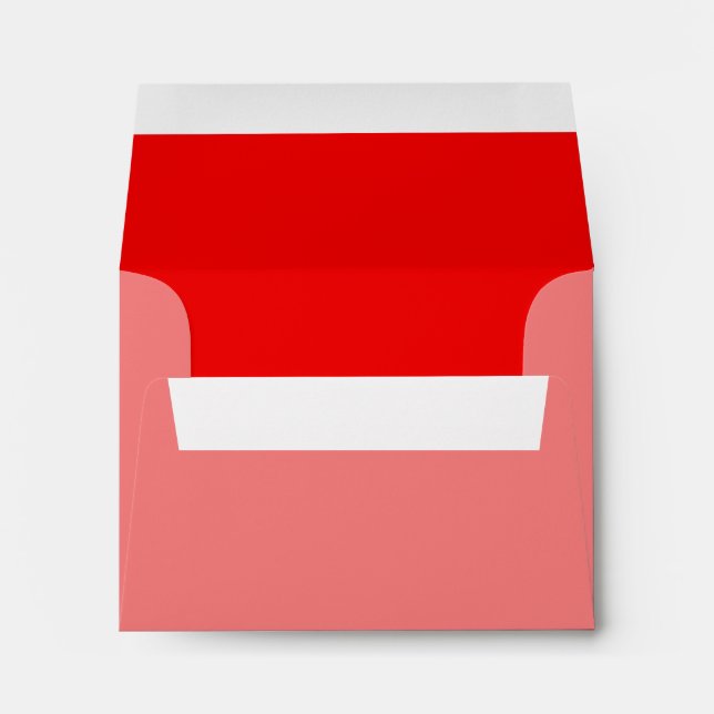 Red Background Color Customize This! Envelope (Back (Bottom))