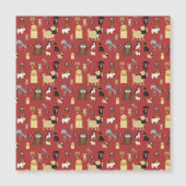 red background dogs pattern (Front)