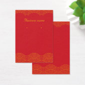 Red Background Earring Cards (Desk)