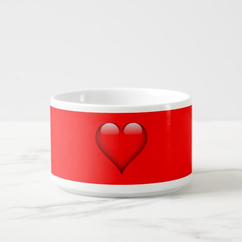Red Background Love Wedding Heart Bowl