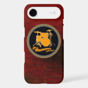 Red Background Yellow Drum iPhone 17 Air Case