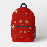 Red Backpack Gold Stars | Zazzle display picture 2