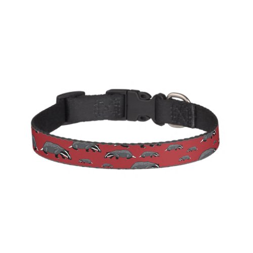 Red Badger Cartoon Dog Collar