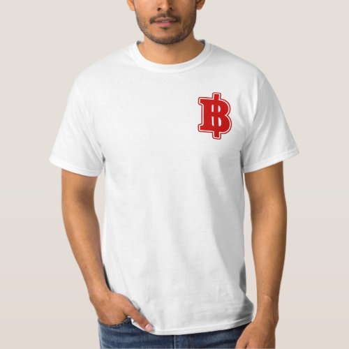 RED BAHT SIGN  Thai Money Currency  T_Shirt