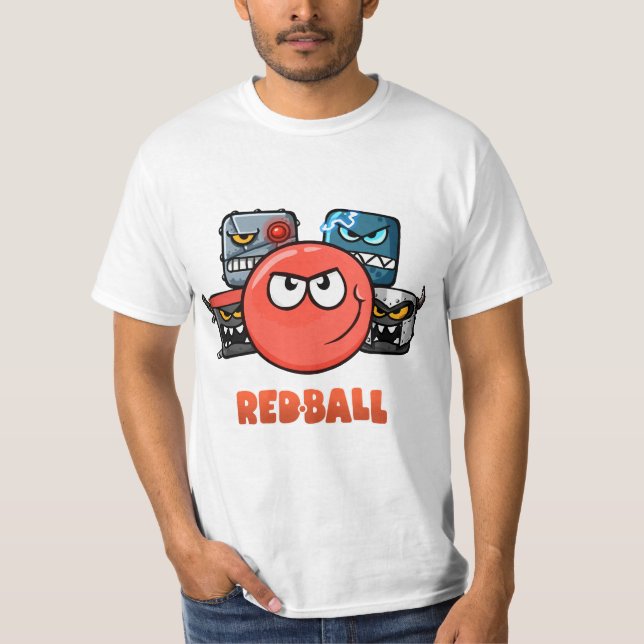 red ball 4 the crew racing emoji  tshirt (Front)
