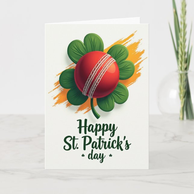 Red Ball Clover Pattern Card (Front)