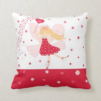 Red Ballerina Fairy Pillow