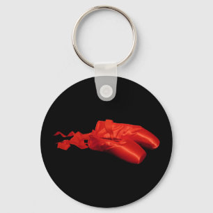 Red Ballet Shoes Keychain