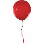 Red Balloon 1 Ornament<br><div class="desc">Photo sculpture ornament of a bright red balloon tied with red ribbon. See the entire Valentine's Day Ornament collection in the SPECIAL TOUCHES | Party Favors section.</div>