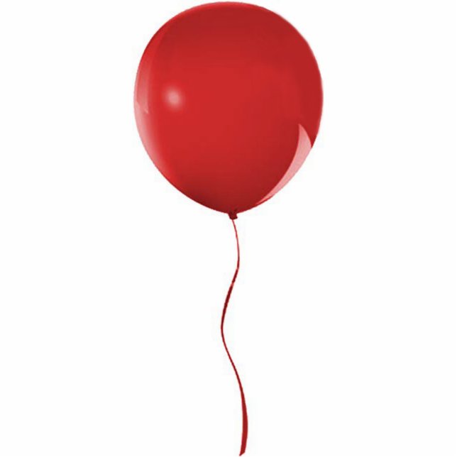 Red Balloon 1 Pin Cutout (Front)