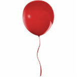 Red Balloon 1 Sculpture<br><div class="desc">Acrylic photo sculpture of a bright red balloon. This is a great party décor piece to use anywhere,  even in a centerpiece! See matching acrylic photo sculpture pin,  magnet and ornament. See the entire Valentine's Day Photo Sculpture collection in the DECOR | Props & Centerpieces section.</div>
