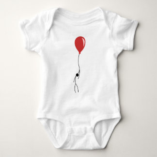Red balloon baby bodysuit