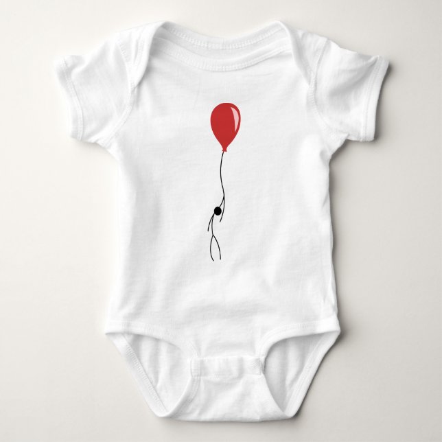 Red balloon baby bodysuit (Front)