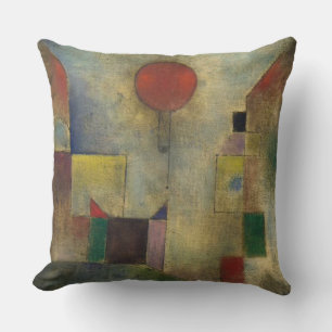 Red Balloon by Paul Klee Throw Pillow